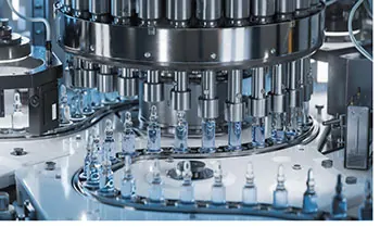 Pharmaceutical vial filling machine
